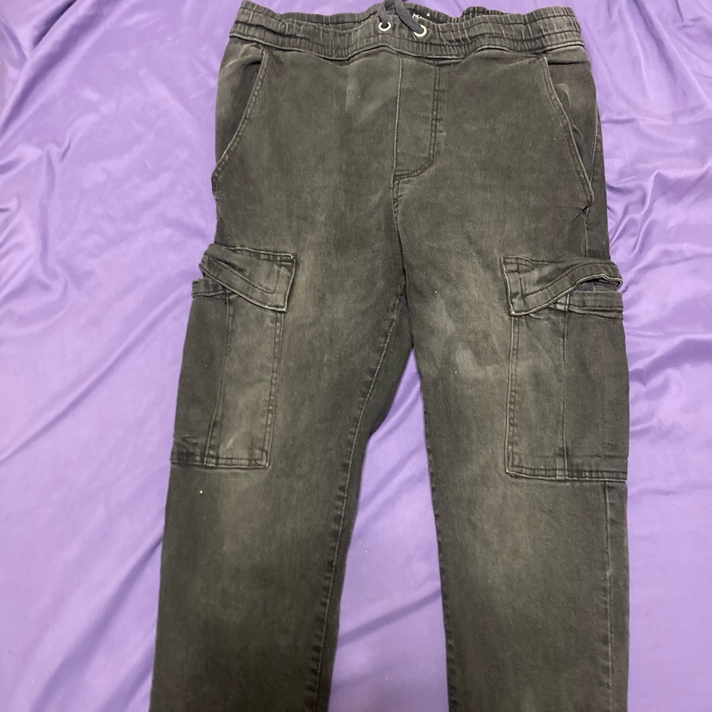Modern culture Men's Black Cargo Pants